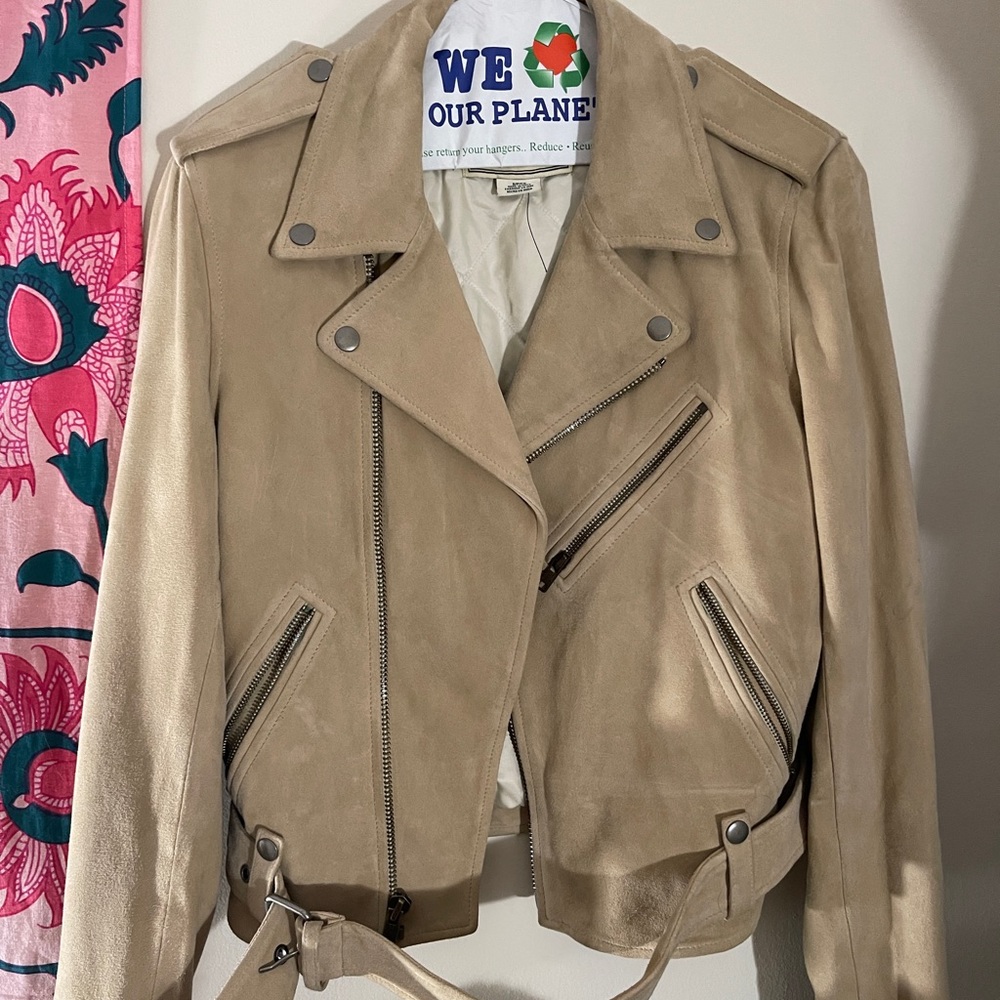 Goat-Suede Ralph Lauren Motorcycle Jacket